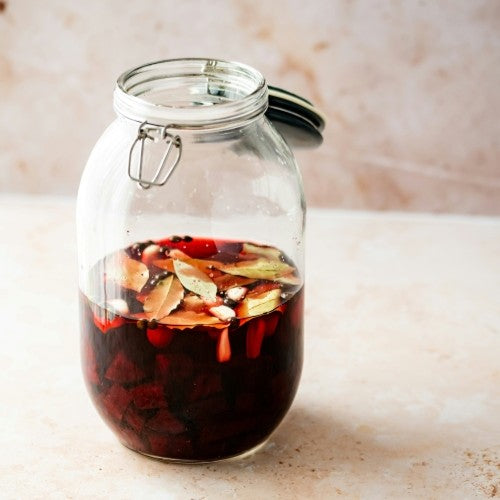 fernented beets in a jar