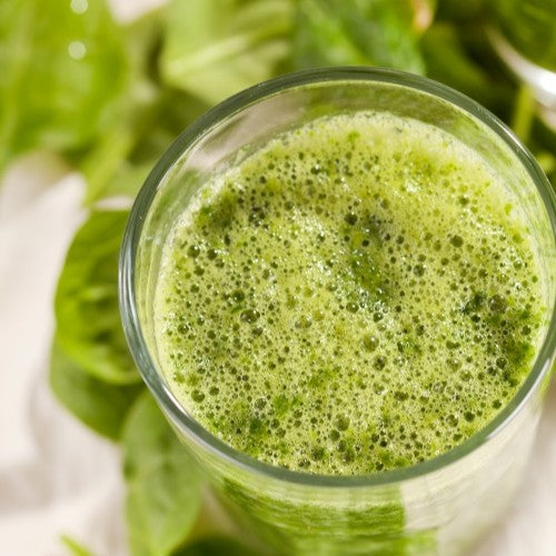 green drink in glass