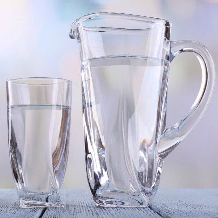 Jug of water with glass of water