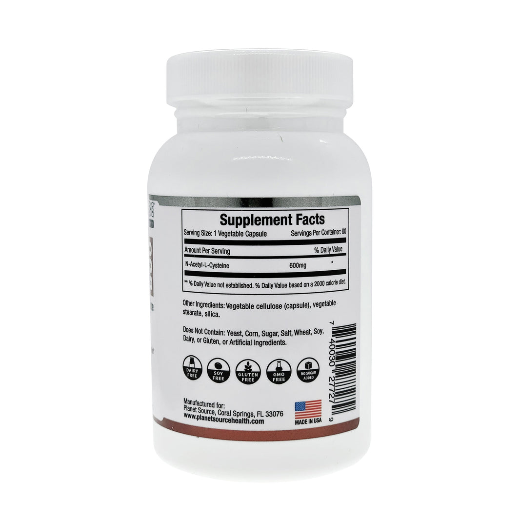 NAC 600 N-Acetyl-L-Cysteine Capsules