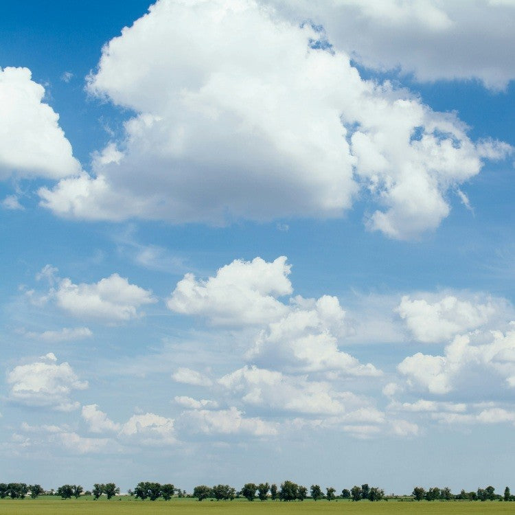 white clouds in blue sky