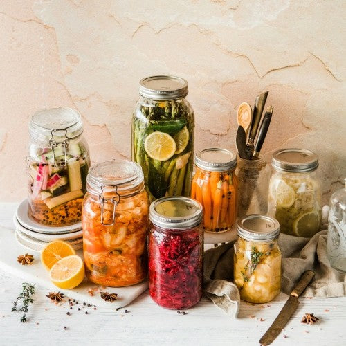 fermented foods in jars