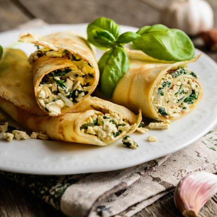 healthy wraps on plate