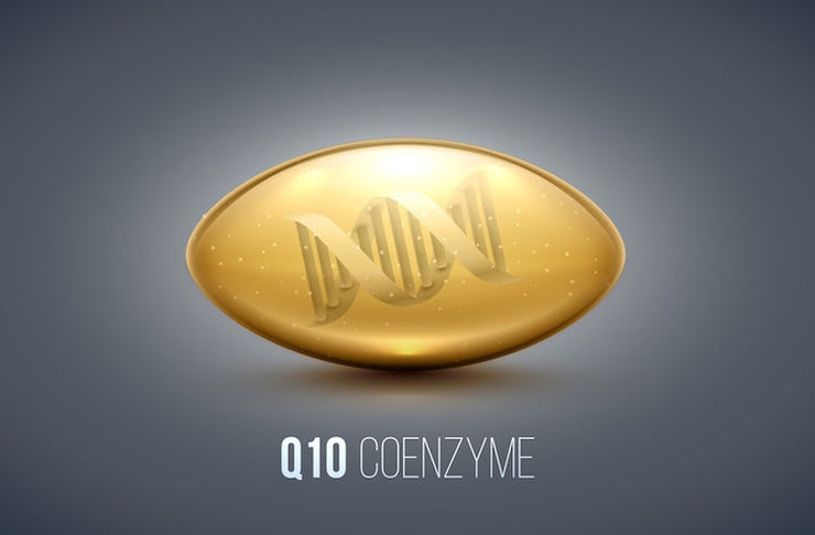 A golden Coenzyme Q10 capsule