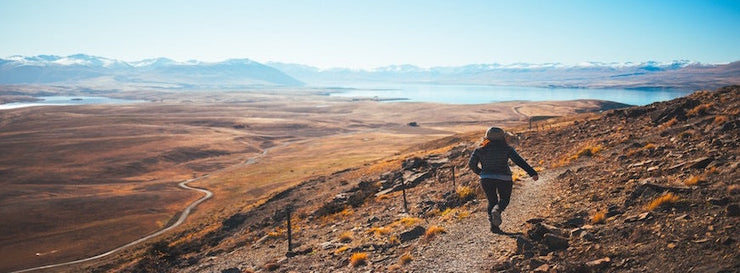 Image of woman walking in countryside