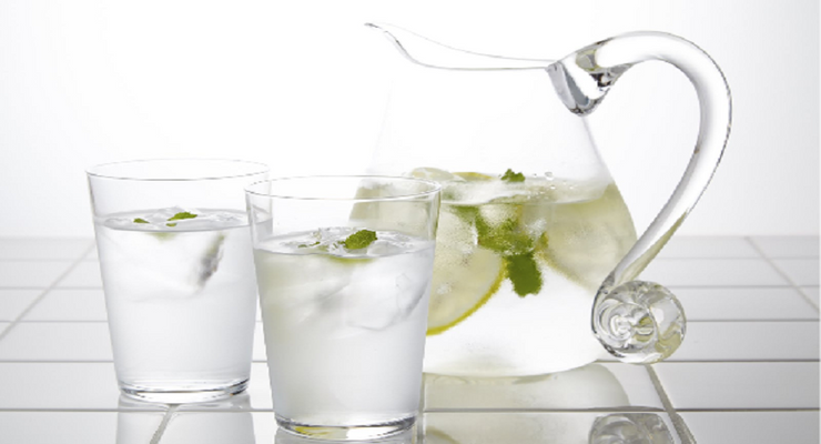 jug of water and two glasses of water