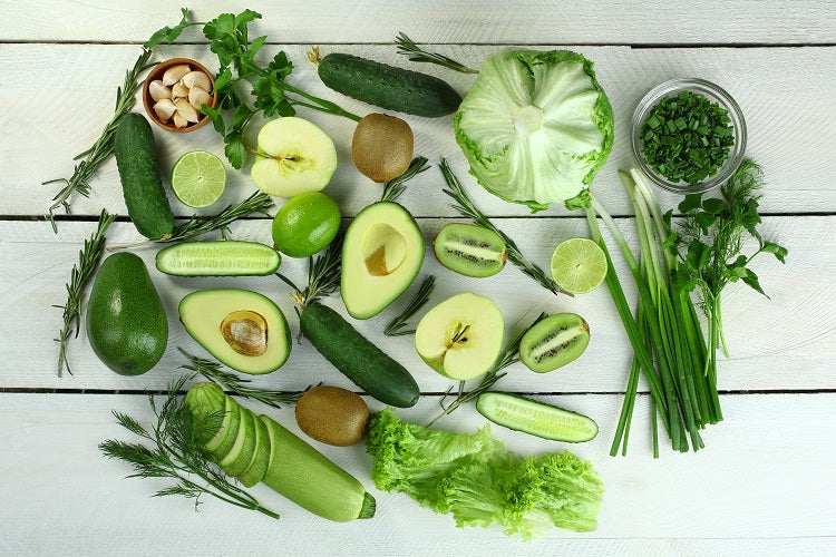 slection of green vegetables on a table