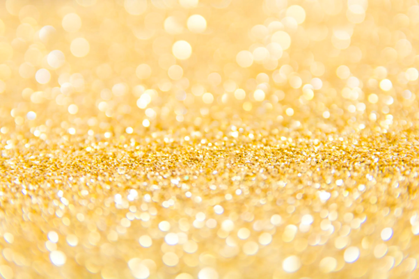 golden particles