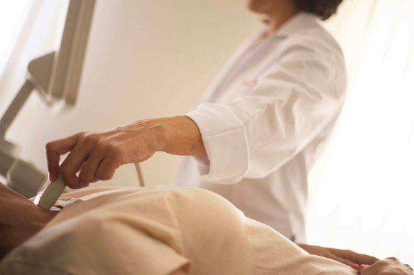 doctor with patient