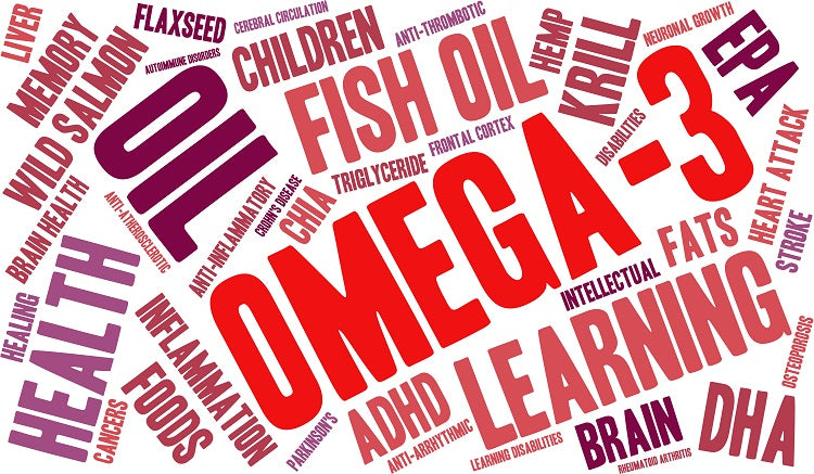 word diagram of words realting to omega 3