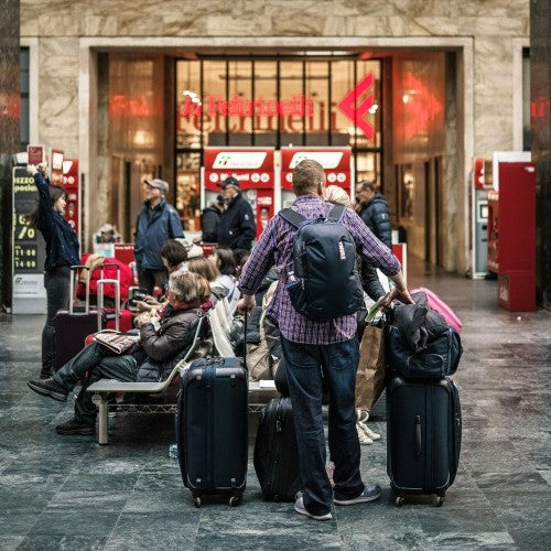 person with luggage