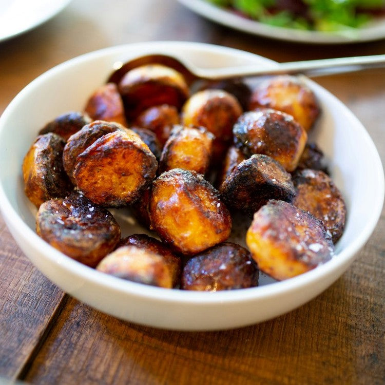bowl of roast potatoes