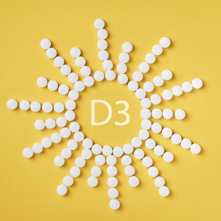 Word Cloud on a white background - Vitamin D