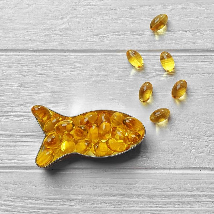 pie chart comparing fish oil capsules
