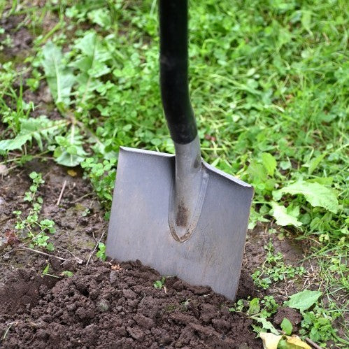 spade in soil
