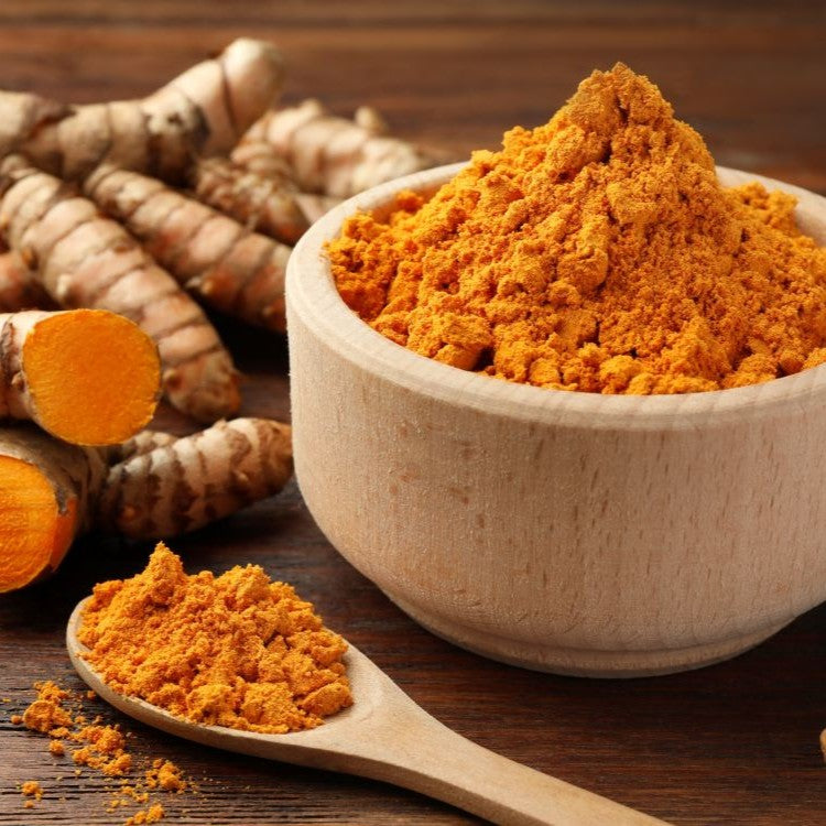 turmeric root and powder