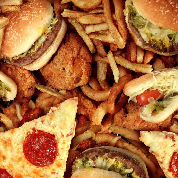 pile of fast food
