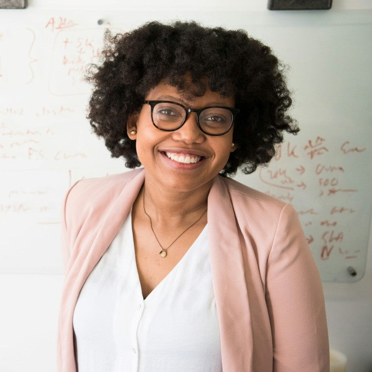 woman smiling