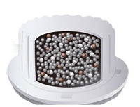 Biocera AHA bottle cartridge showing inside content