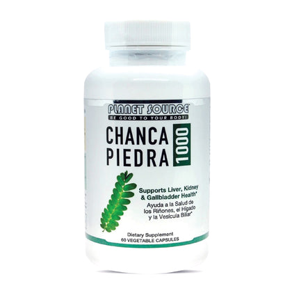 tub of Chanca Piedra capsules front view