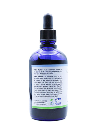 bottle of Fulvic Restore left side view