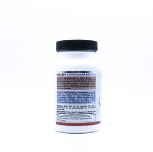 tub of s-acetyl glutathione capsules left side view
