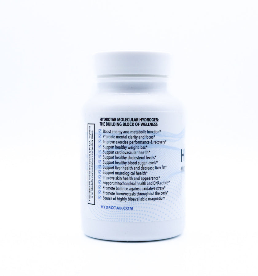 tub of Hydrotabs left side view