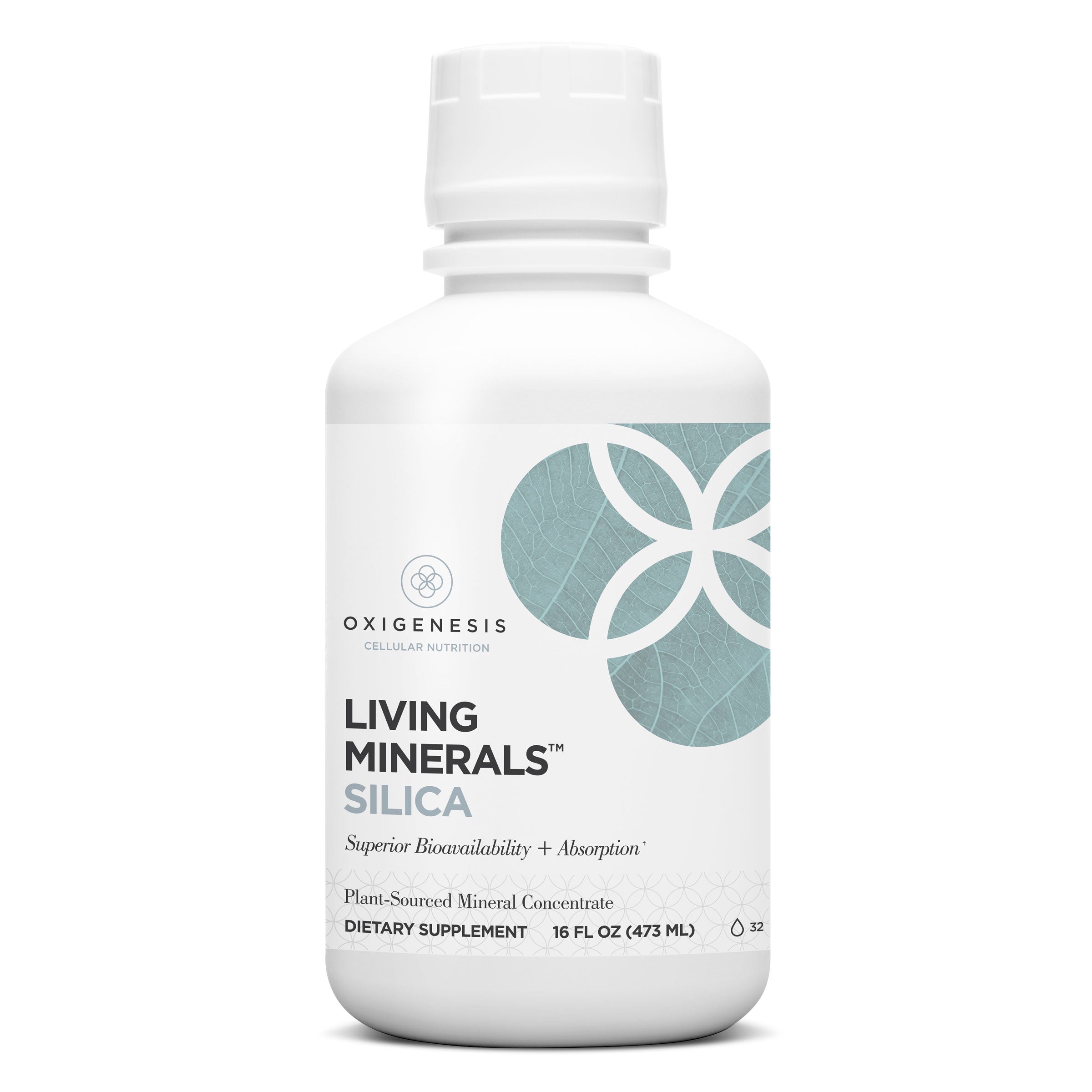 Bottle of Living Minerals Silica