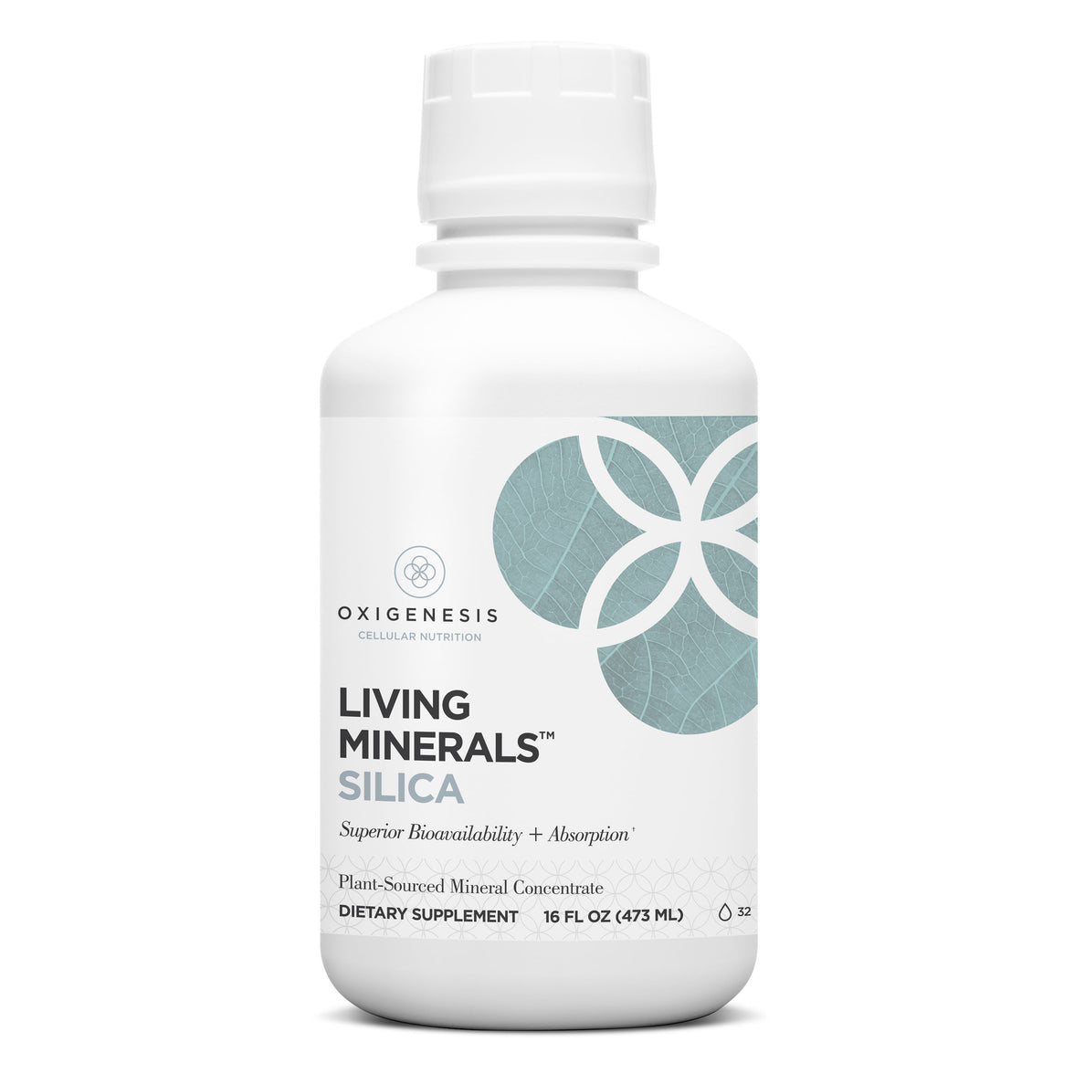 Bottle of Living Minerals Silica