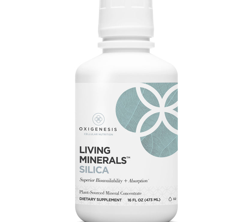 Bottle of Living Minerals Silica