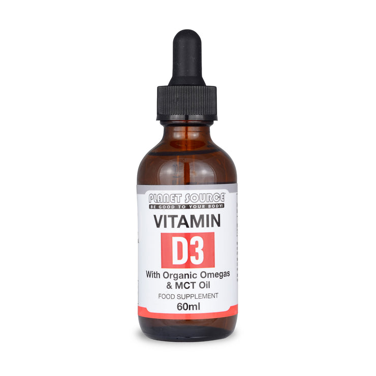 bottle of vitamin d3 drops front view
