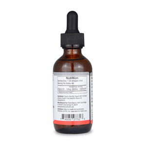 bottle of vitamin d3 drops riaght side view