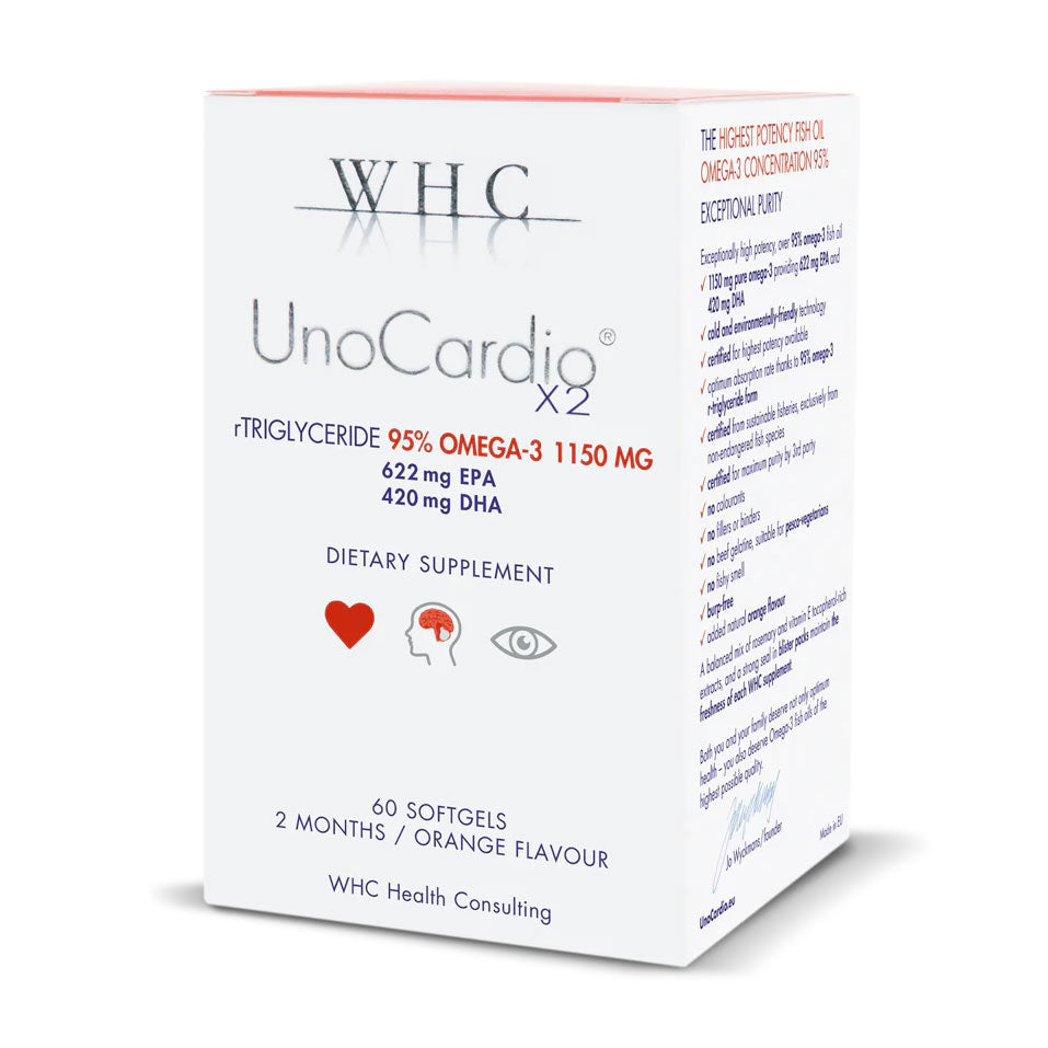 WHC UnoCardio X2: Pure Fish Oil Capsules