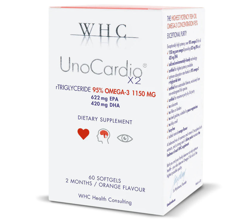 WHC UnoCardio X2: Pure Fish Oil Capsules