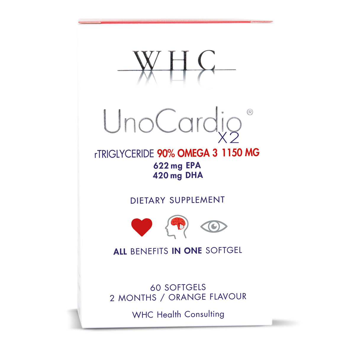 WHC UnoCardio X2: Pure Fish Oil Capsules
