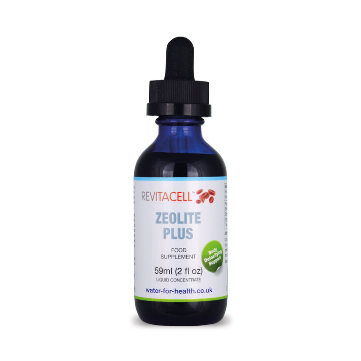 bottle of Zeolite Plus front view