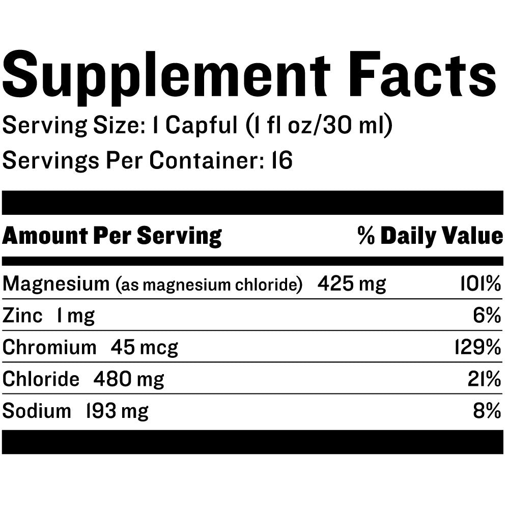 supplement facts for Recover sports supplement