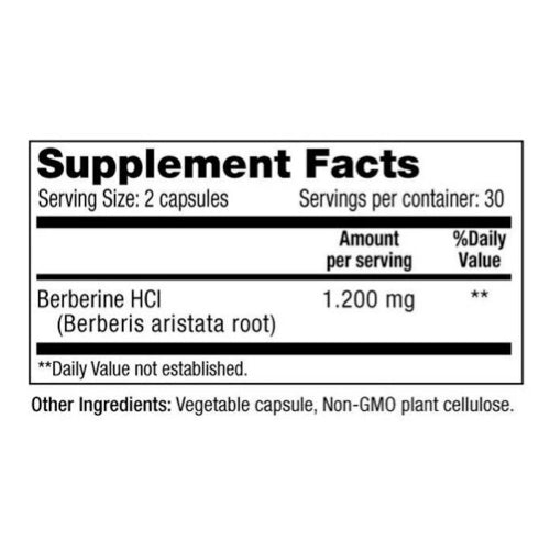 Berberine HCL 1200 Capsules