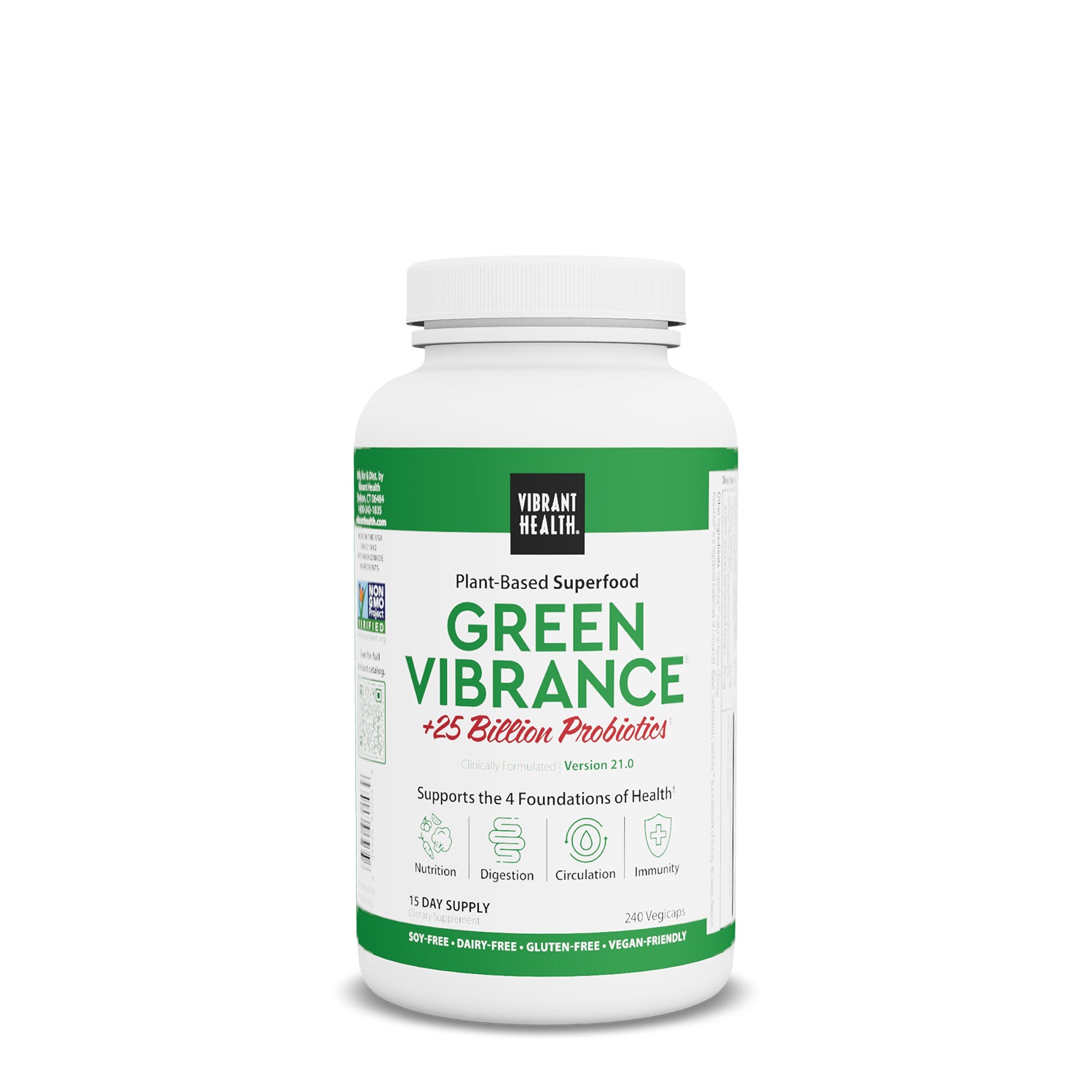 tub of Green Vibrance capsules