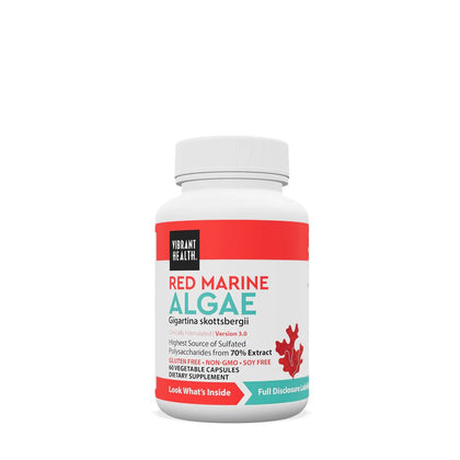 tub of Red Marine Algae capsules