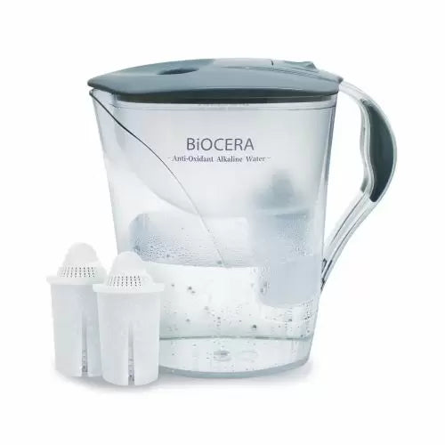 Biocera water filter jug with 2 filters